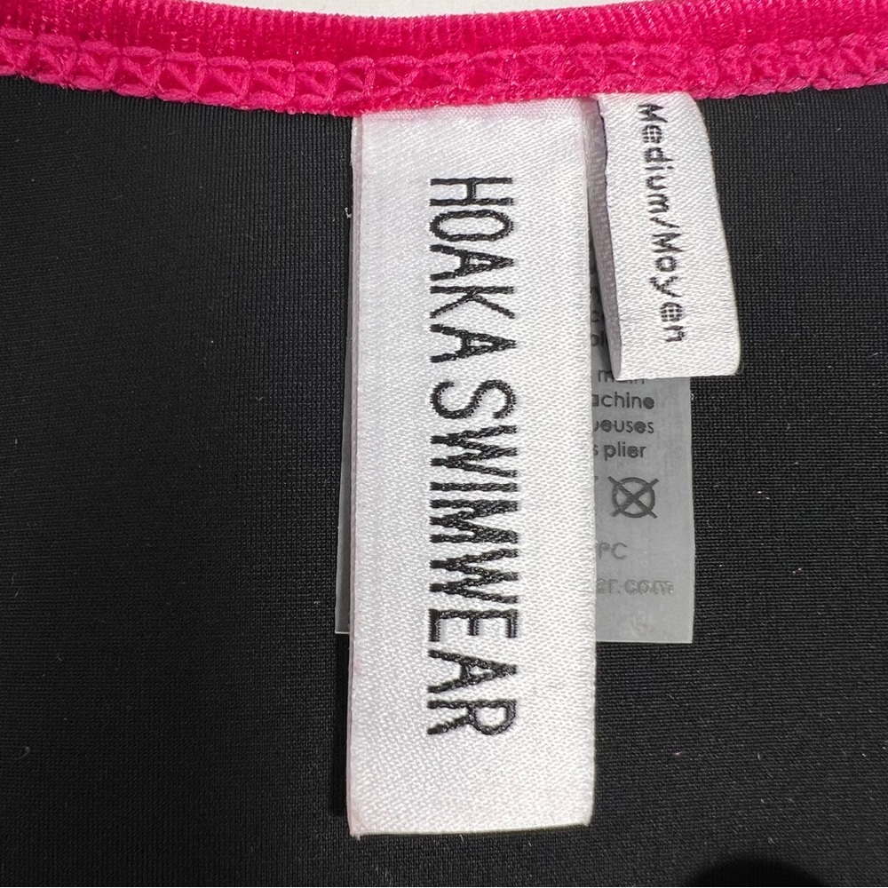 NWOT Hoaka Swimwear Fushsia Velvet Swim Bottoms Size Medium - Picture 7 of 10